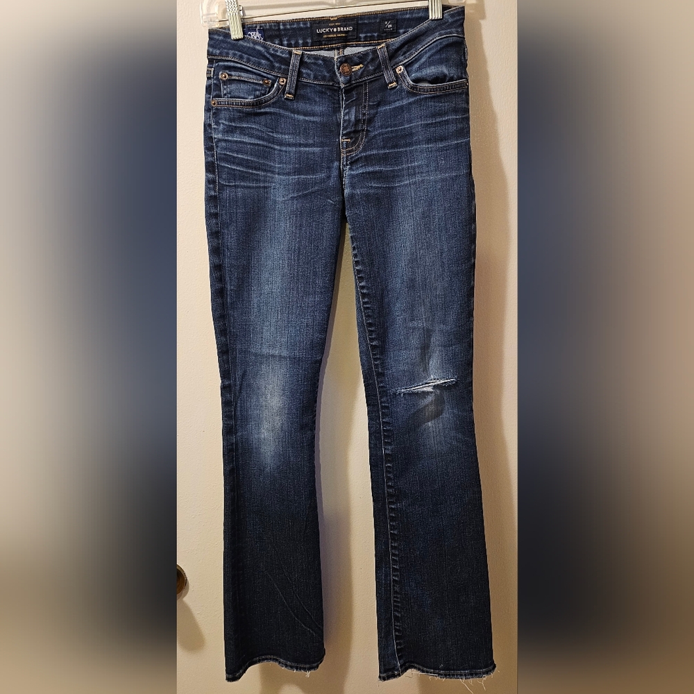 Lucky Brand Lolita Boot Orta Premium Women's Distressed Jeans Size 0/25